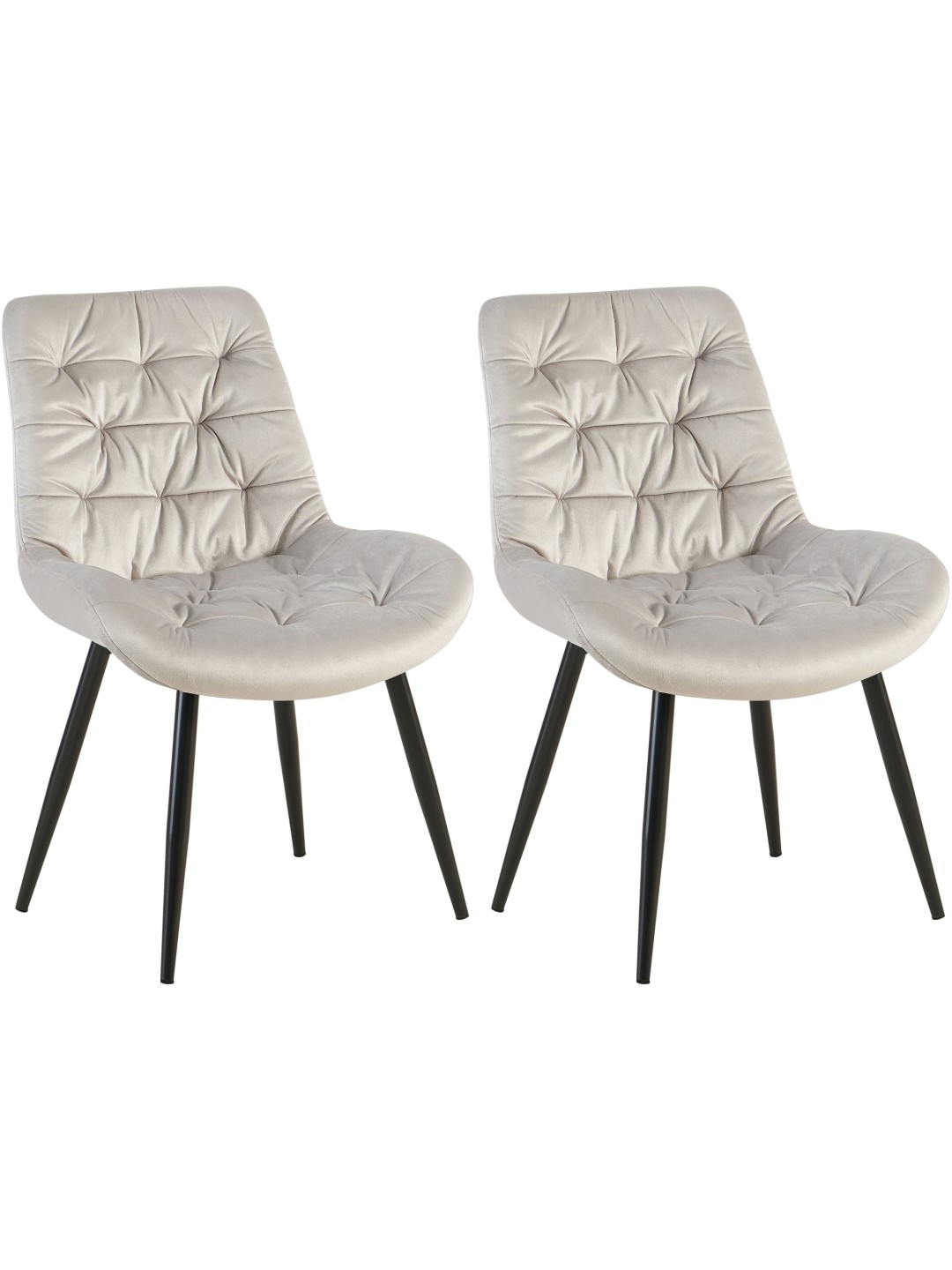 Juego de 2 sillas de comedor Rossford, gris