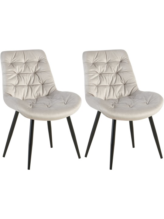 Juego de 2 sillas de comedor Rossford, gris Juego de 2 sillas de comedor Rossford, gris