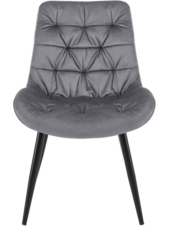 Juego de 2 sillas de comedor Rossford, gris oscuro