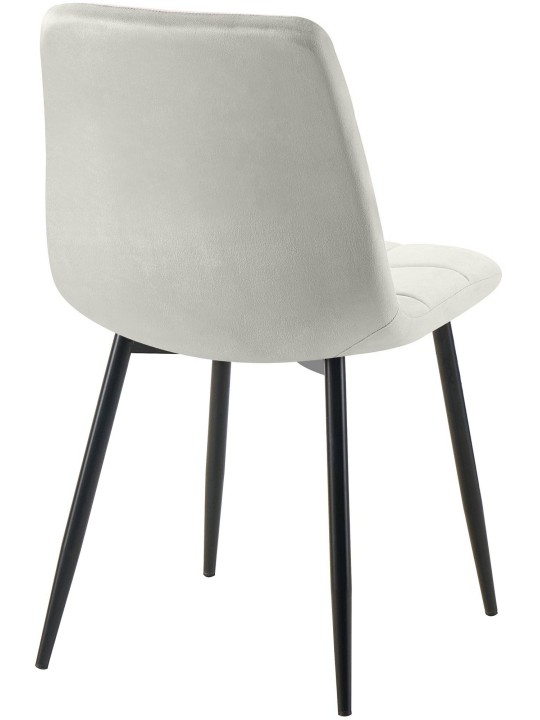 Silla de comedor Tilde terciopelo, gris