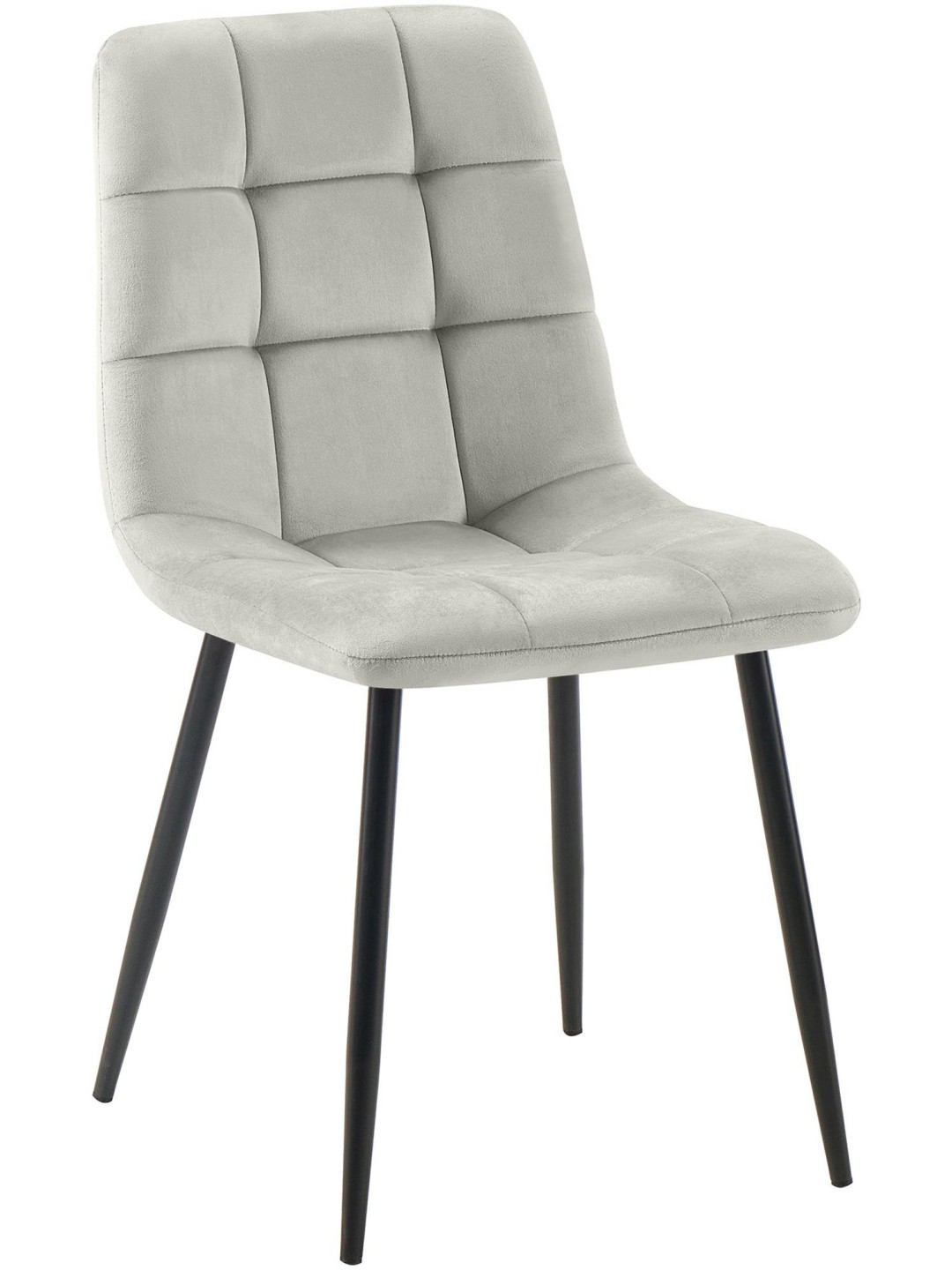 Silla de comedor Tilde terciopelo, gris