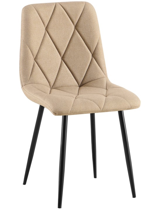 Silla de comedor tela Clairton, taupe