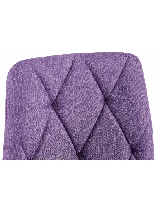 Juego de 2 sillas de comedor tela Clairton, lila