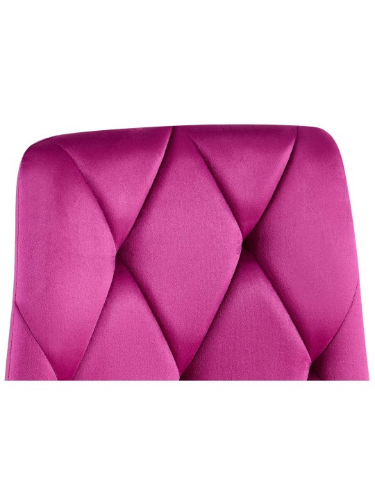 Juego de 2 sillas de comedor Terciopelo Clairton, lila