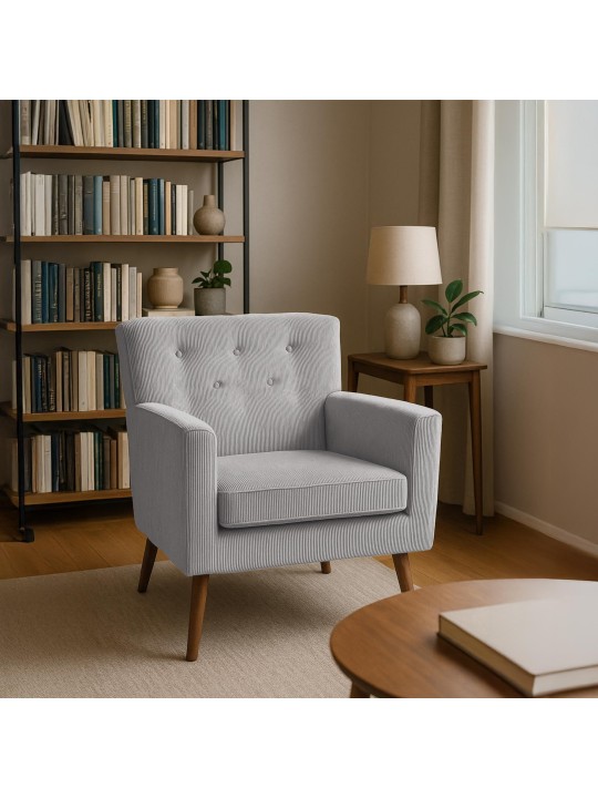 Sillón Kioni Cordón, gris