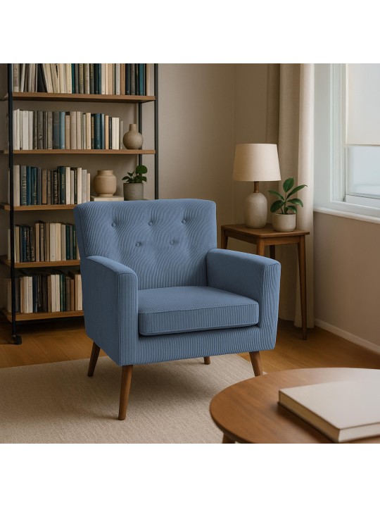 Sillón Kioni Cordón, azul