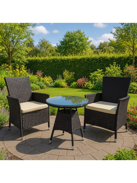 Grupo de asientos Fireda, marrón oscuro Grupo de asientos Fireda, marrón oscuro