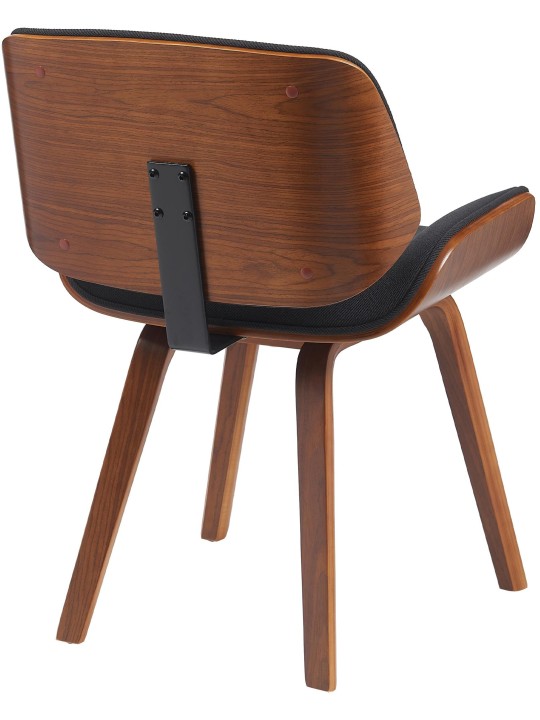 Silla de visita tela Beverly, nogal/negro Silla de visita tela Beverly, nogal/negro