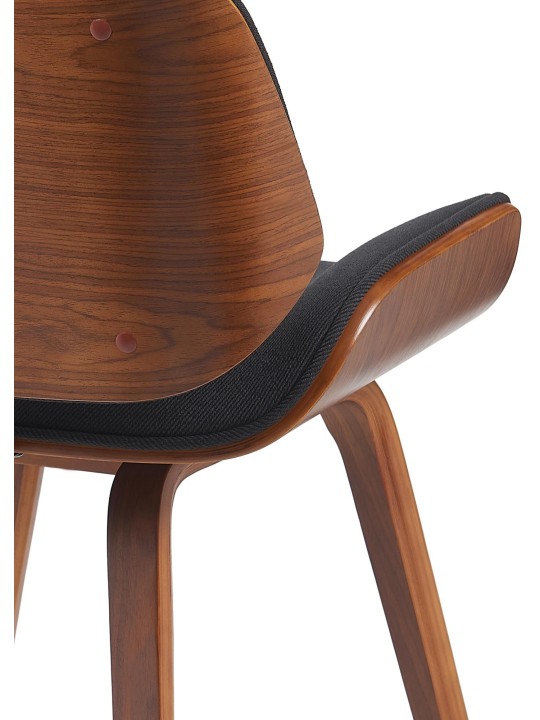 Silla de visita tela Beverly, nogal/negro Silla de visita tela Beverly, nogal/negro