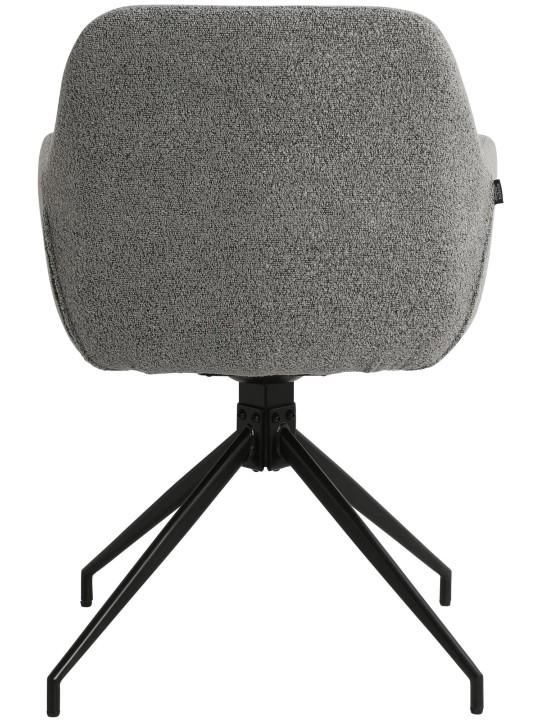 Silla de comedor Merlinda tela Teddy, gris Silla de comedor Merlinda tela Teddy, gris