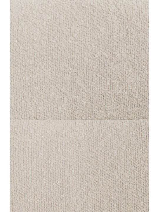 Silla de comedor Merlinda tela Teddy, crema