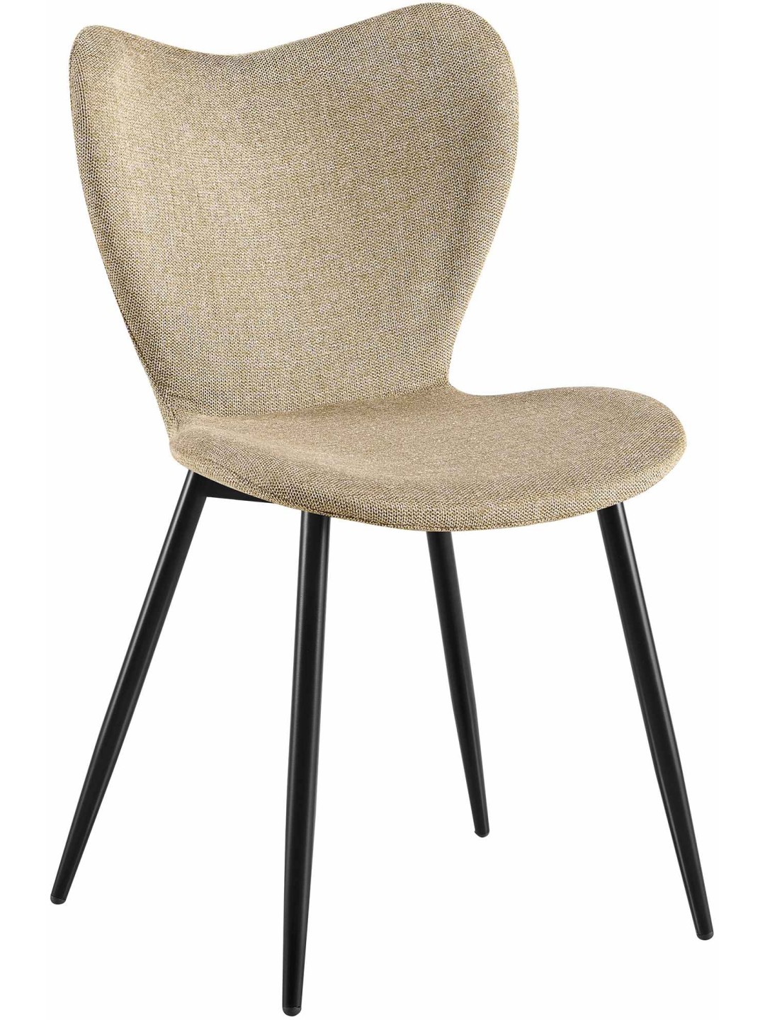 Silla de comedor Maika tela, taupe