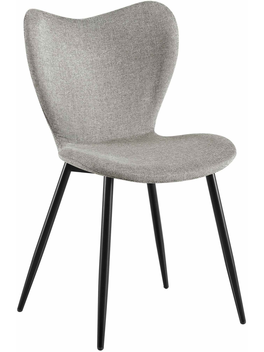 Silla de comedor Maika tela, gris