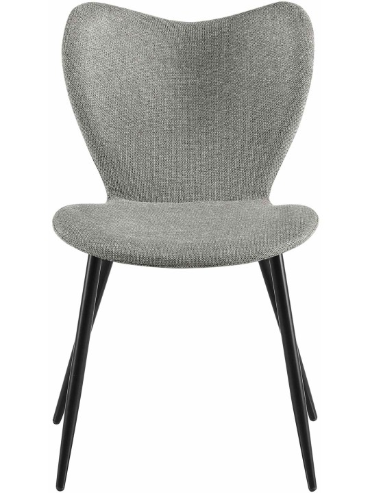 Silla de comedor Maika tela, gris