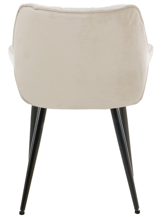 Conjunto de 2 sillas Tanna terciopelo, crema Conjunto de 2 sillas Tanna terciopelo, crema