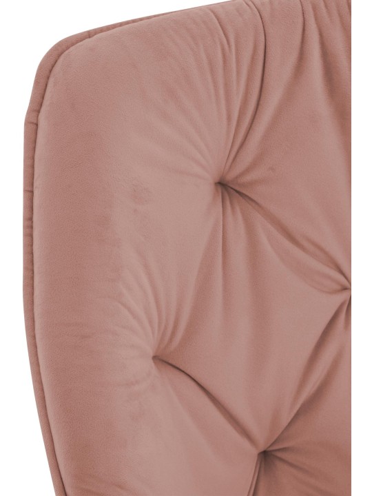 Conjunto de 2 sillas Tanna terciopelo, rosa