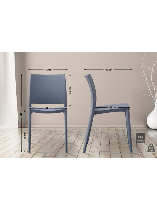 Silla Meton, gris Silla Meton, gris