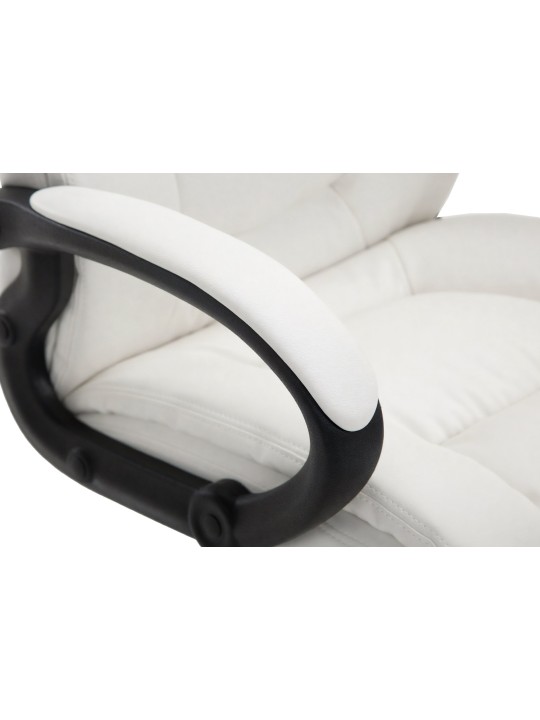 Silla de oficina XL Sparta piel sintética, blanco