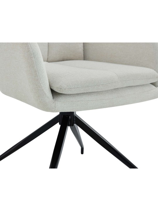 Silla de comedor Somers tela, crema Silla de comedor Somers tela, crema