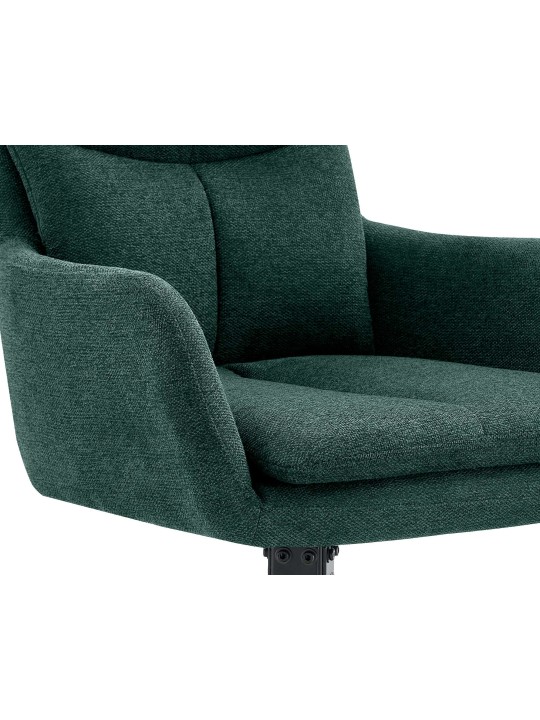 Silla de comedor Somers tela, verde