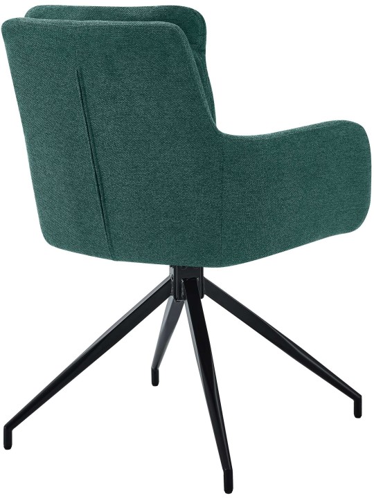 Silla de comedor Somers tela, verde