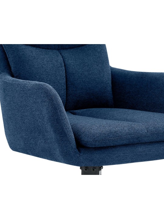 Silla de comedor Somers tela, azul