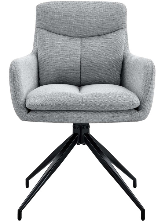 Silla de comedor Somers tela, gris claro Silla de comedor Somers tela, gris claro