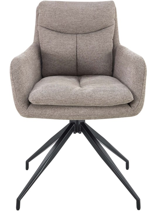 Juego de 2 sillas de comedor tela Somers, taupe Juego de 2 sillas de comedor tela Somers, taupe