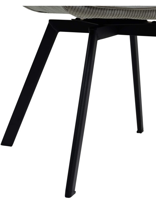 Silla de comedor Jordi Cord, gris