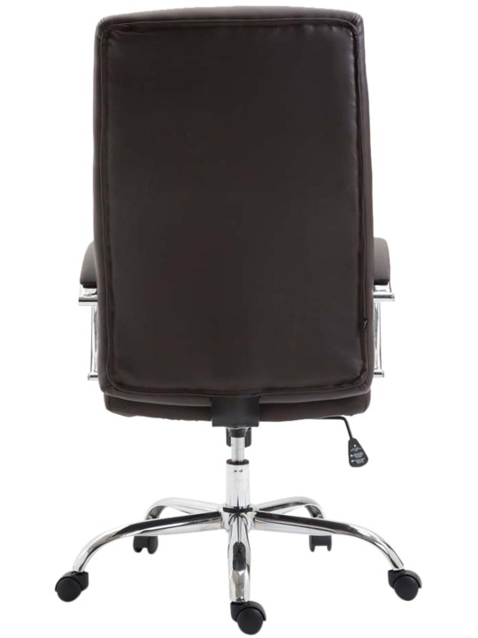 Silla de oficina Valais piel sintética, marrón Silla de oficina Valais piel sintética, marrón