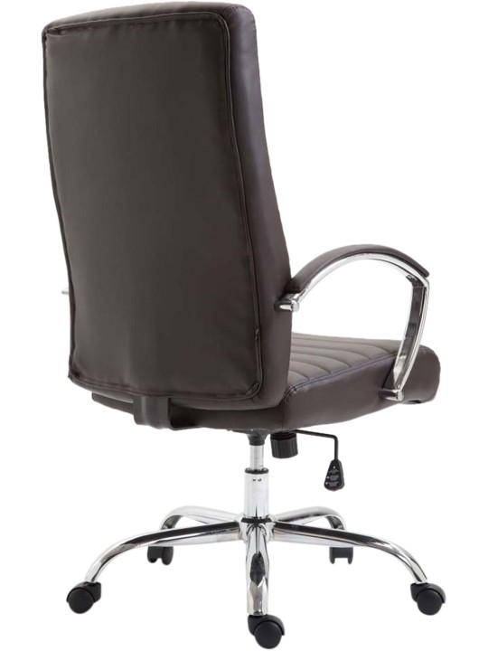 Silla de oficina Valais piel sintética, marrón Silla de oficina Valais piel sintética, marrón