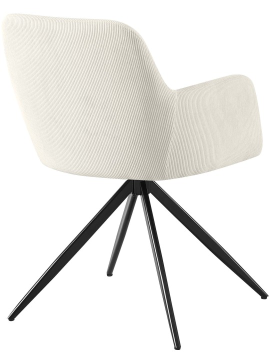 Silla de comedor Olema Cord, crema Silla de comedor Olema Cord, crema