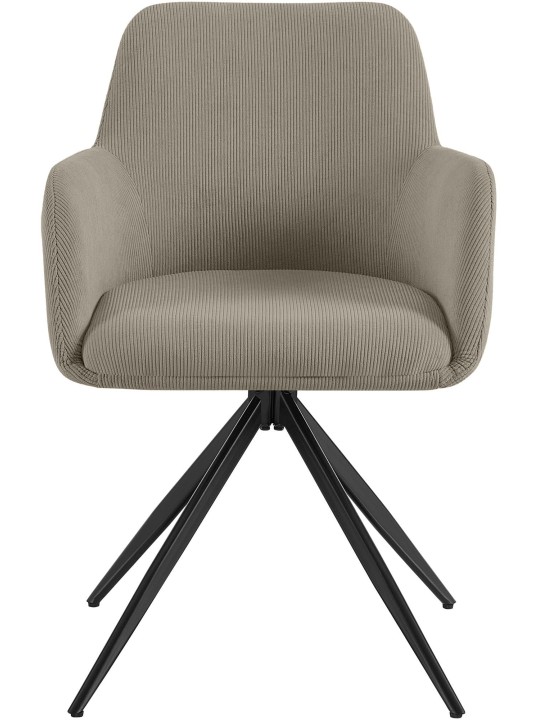 Silla de comedor Olema Cord, taupe