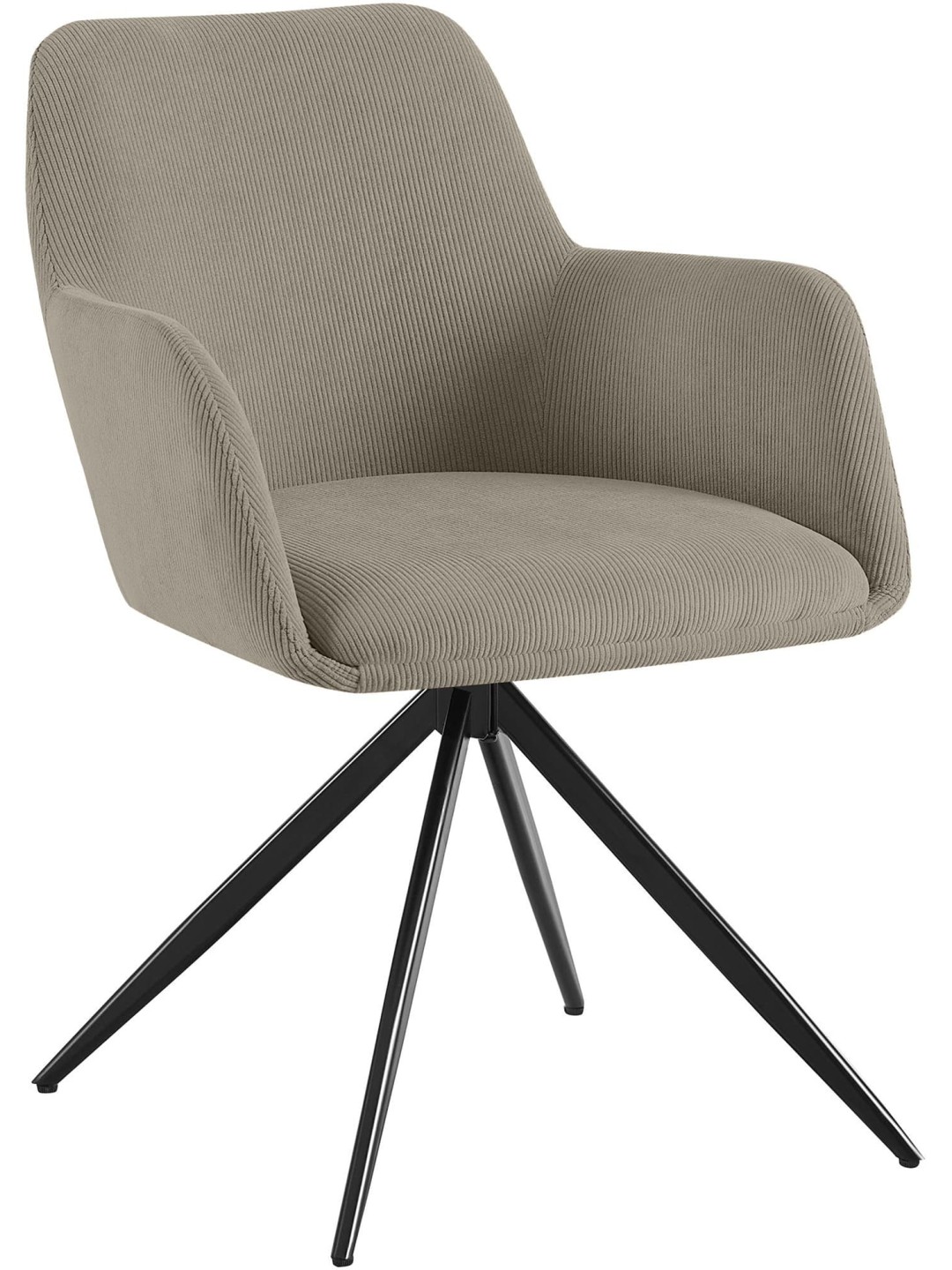 Silla de comedor Olema Cord, taupe