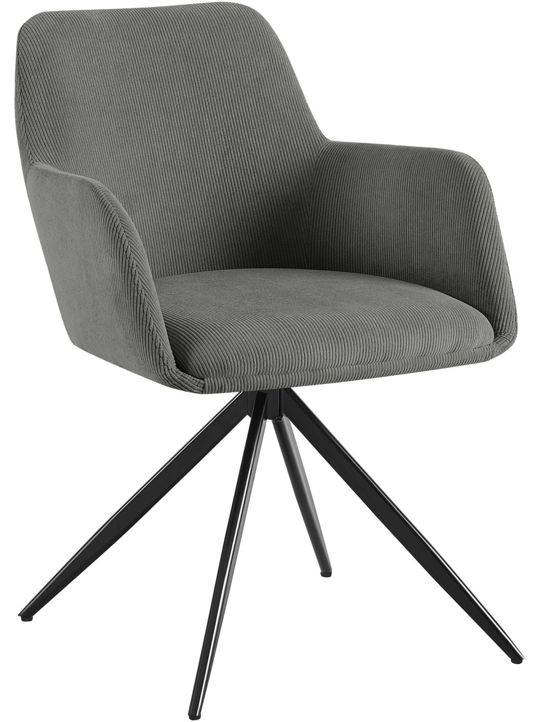 Silla de comedor Olema Cord, gris