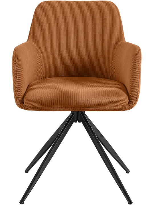 Silla de comedor Olema Cord, naranja Silla de comedor Olema Cord, naranja