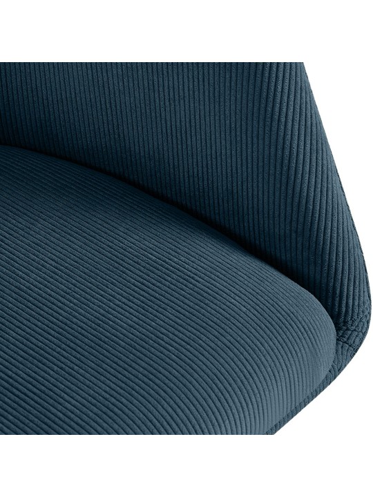 Silla de comedor Olema Cord, azul