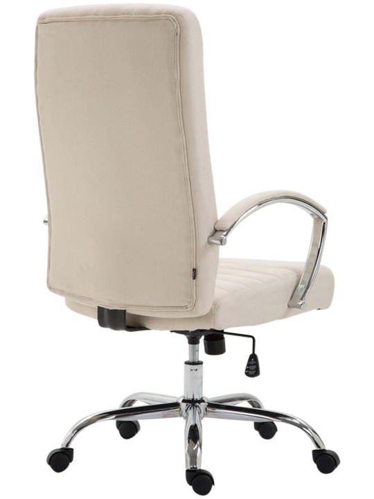Silla de oficina tela Valais, crema