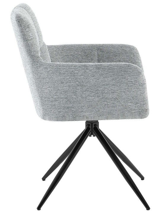 Juego de 2 sillas de comedor tela Jonah, gris claro Juego de 2 sillas de comedor tela Jonah, gris claro