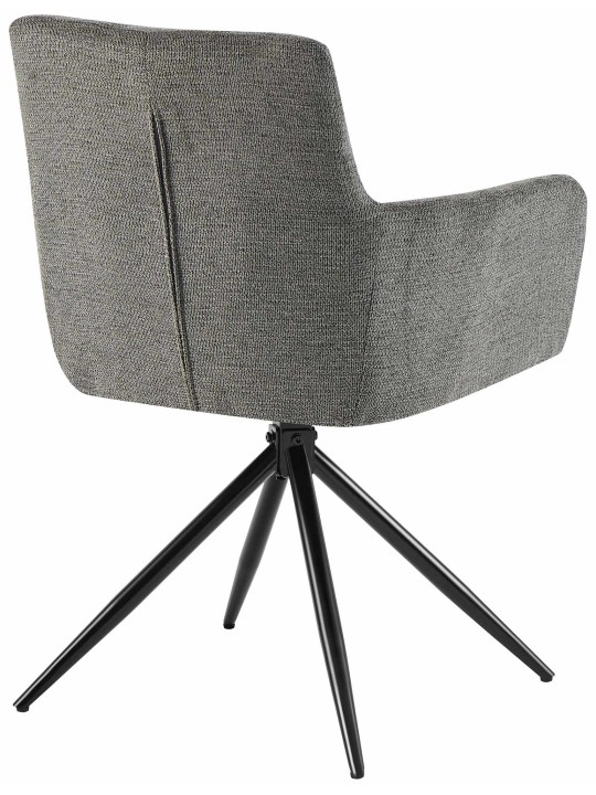 Juego de 2 sillas de comedor tela Jonah, gris oscuro Juego de 2 sillas de comedor tela Jonah, gris oscuro