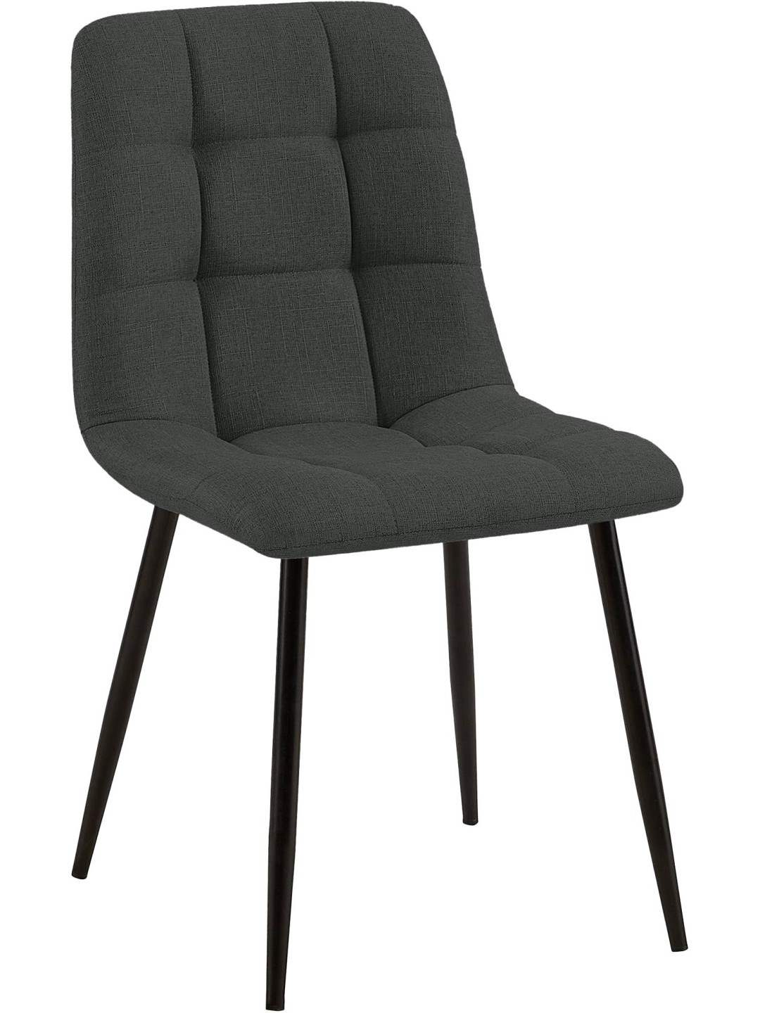 Silla de comedor tela Tilde, gris oscuro