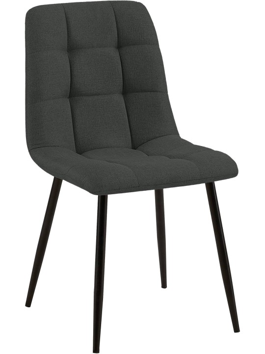 Silla de comedor tela Tilde, gris oscuro