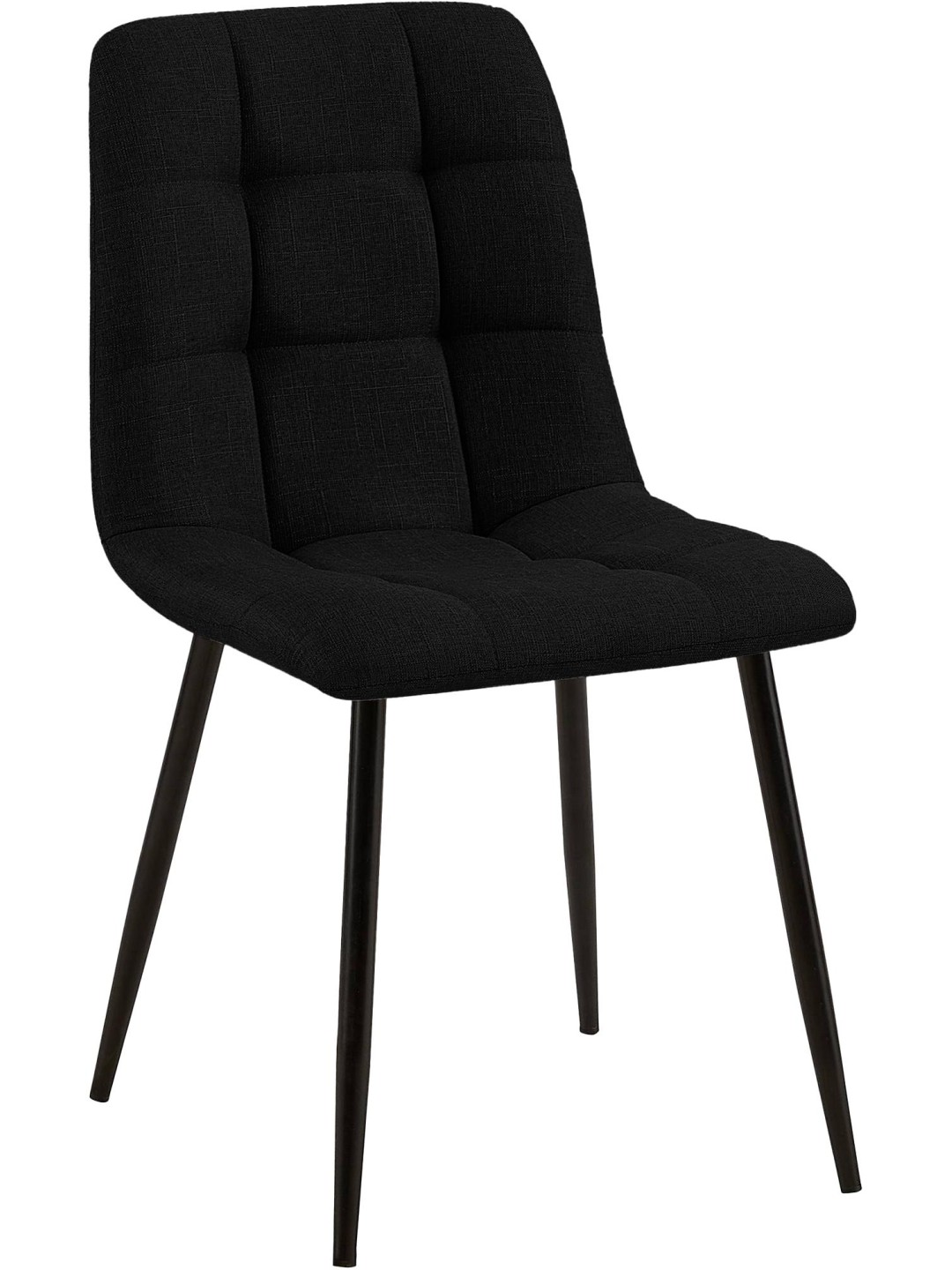 Silla de comedor tela Tilde, negro