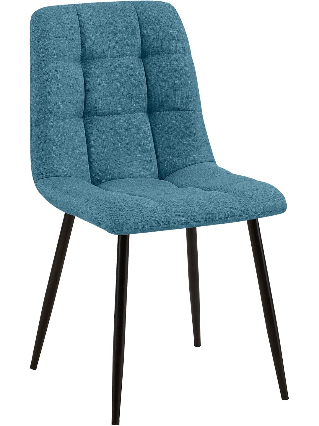 Silla de comedor tela Tilde, azul