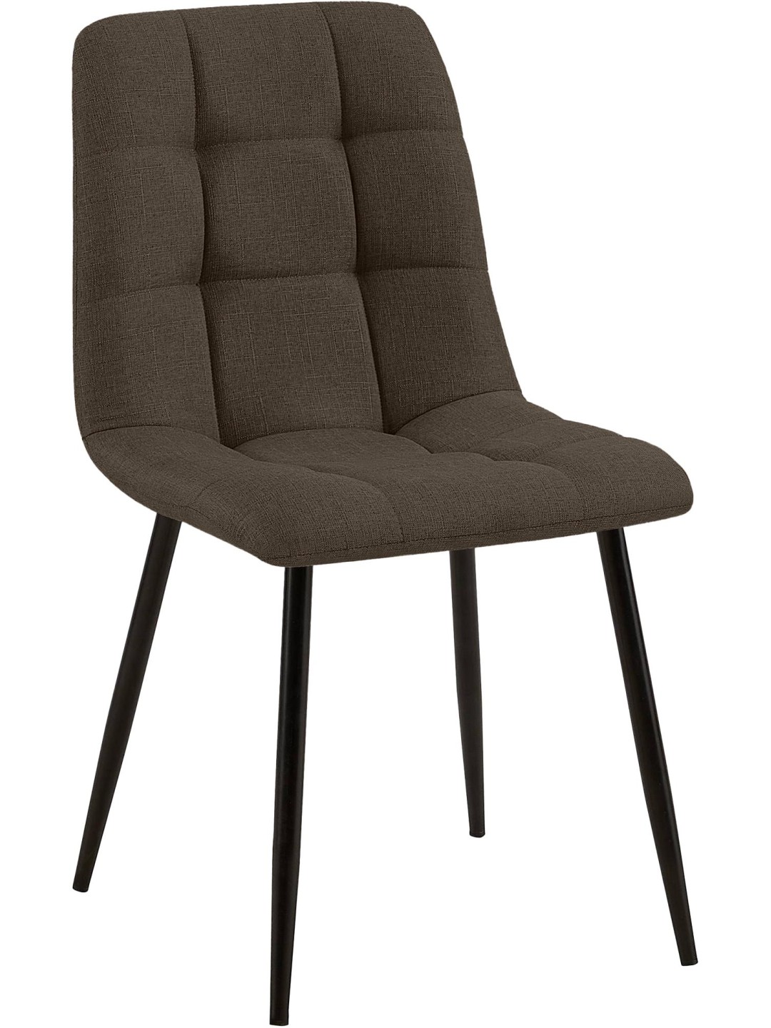 Silla de comedor tela Tilde, marrón