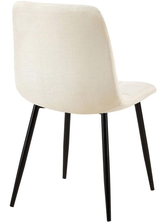 Silla de comedor tela Tilde, crema