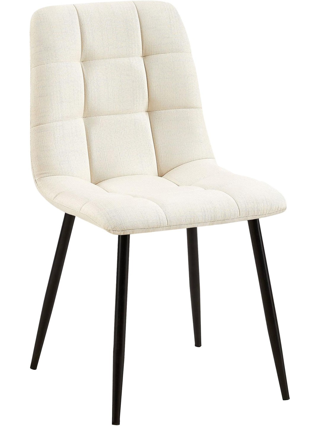 Silla de comedor tela Tilde, crema