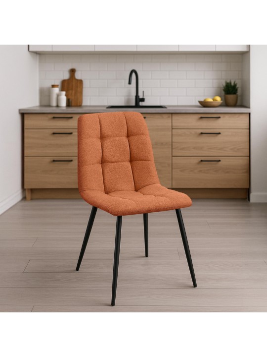 Silla de comedor tela Tilde, naranja Silla de comedor tela Tilde, naranja