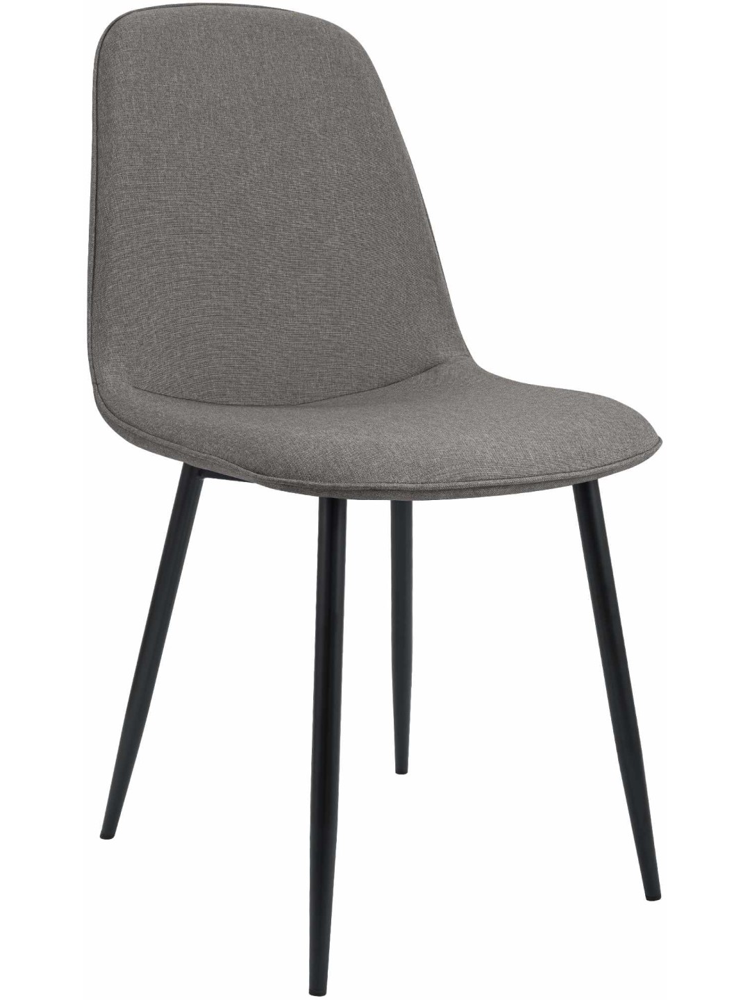 Silla de comedor Maryam tela, gris claro