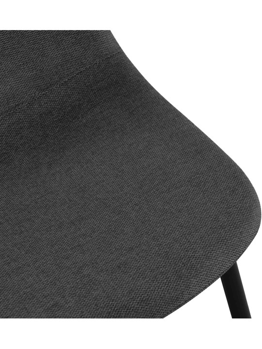 Silla de comedor tela Napier, negro